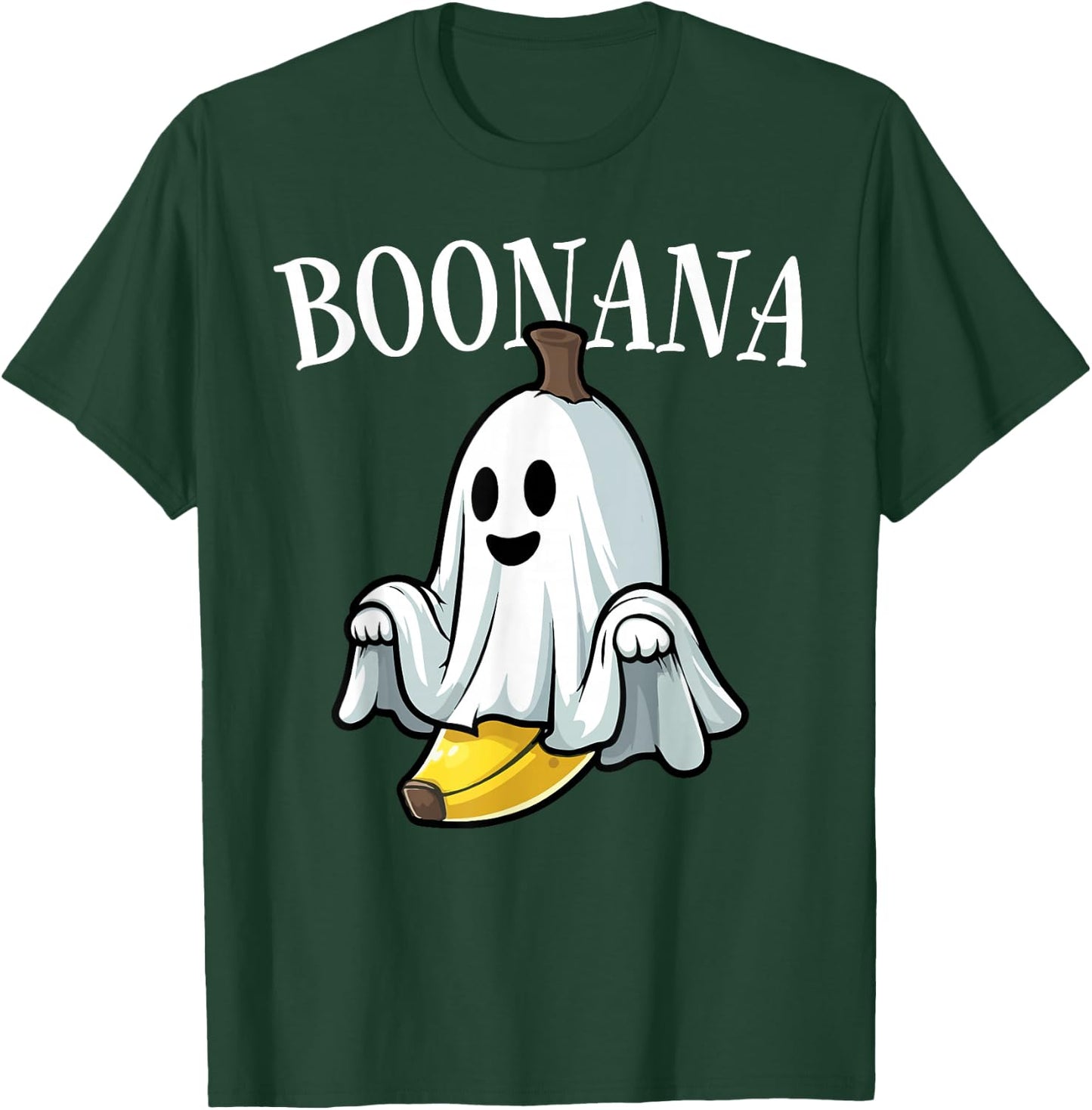 Cute Ghost Banana Costume Boonana Halloween Boys Girls Kids T-Shirt - T-Shirt | Forest