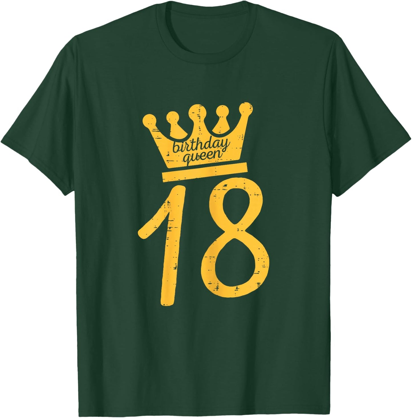 18th Birthday Queen Crown Tiara 18 Years Women Girls T-Shirt - T-Shirt | Forest