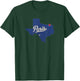 Paris Texas TX Map , Small, Black T-Shirt - T-Shirt | Forest