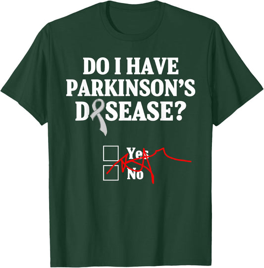 Parkinsons Disease Awareness Yes No Warrior Survivor T-Shirt - T-Shirt | Forest