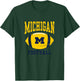 Kids University of Michigan Wolverines U of M Football Ball T-Shirt - T-Shirt | Forest