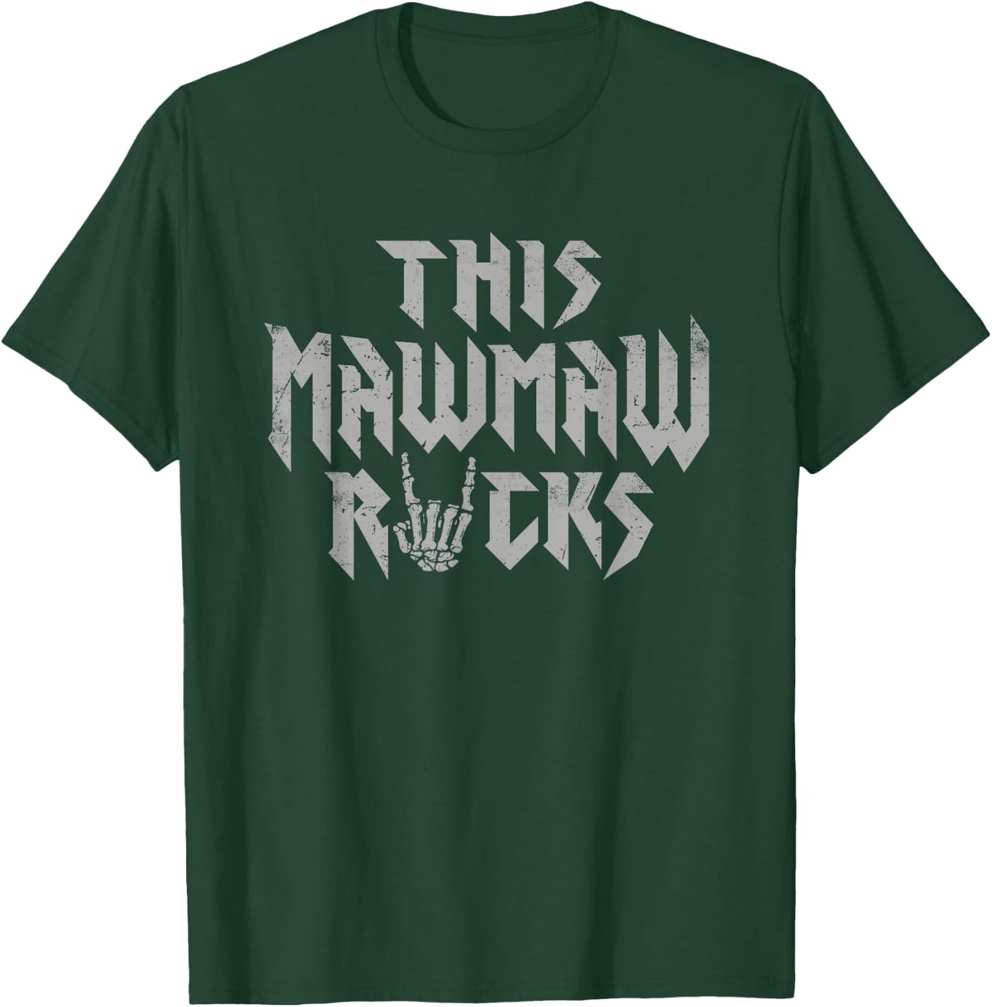 This Mawmaw Rocks Rock Music Lover Grandma Grandmother T-Shirt - T-Shirt | Forest