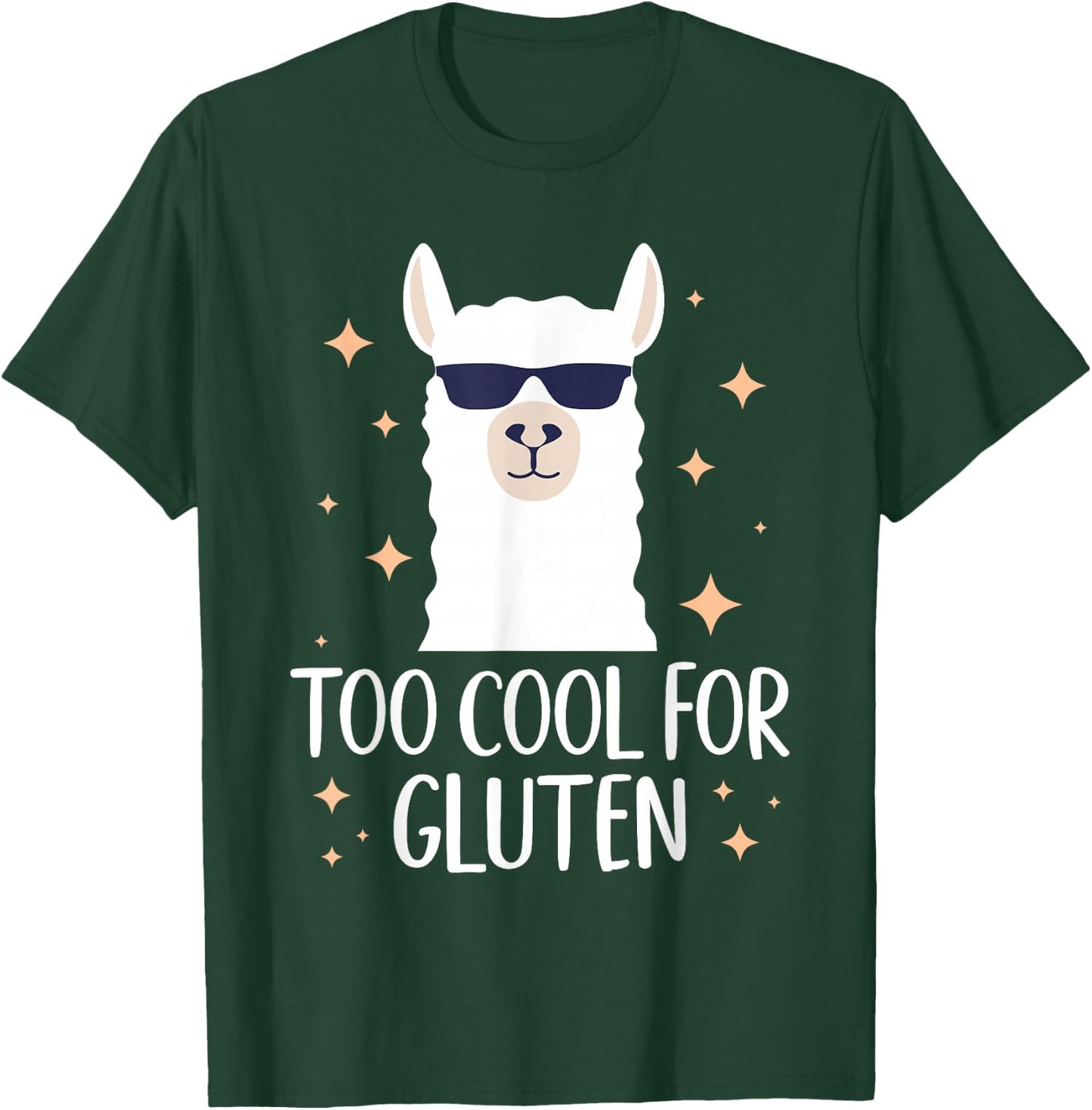 Too Cool For Gluten Celiac Disease Gluten Free Anti Gluten T-Shirt - T-Shirt | Forest