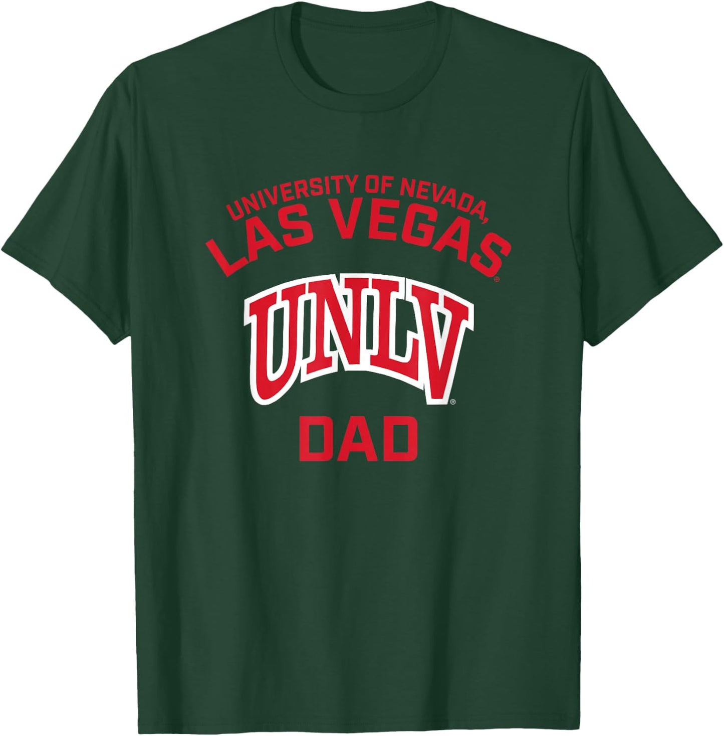 Nevada Las Vegas UNLV Rebels Arched Dad T-Shirt - T-Shirt | Forest