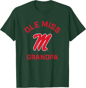 Ole Miss Rebels Arched Grandpa T-Shirt - T-Shirt | Forest