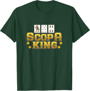 Awesome Scopa King Italian Card Game For A Scopa Party Lover T-Shirt - T-Shirt | Forest
