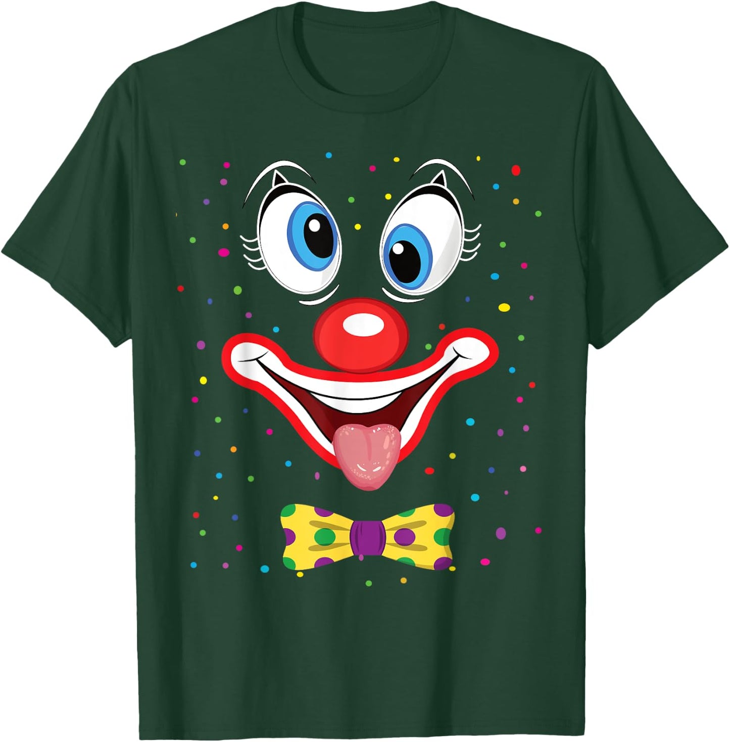 Carnival Clown Face Circus Costume Kids Men Women Carnivals T-Shirt - T-Shirt | Forest