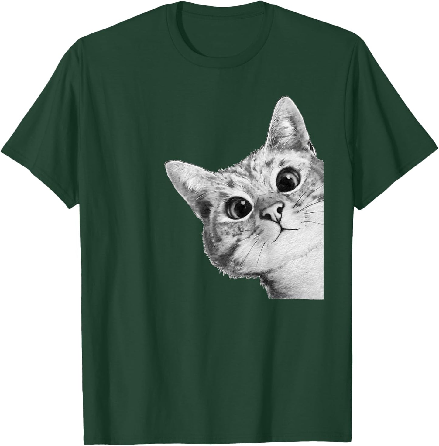 Cute Adorable Kitty Cat Women Girls Kids T-Shirt - T-Shirt | Forest