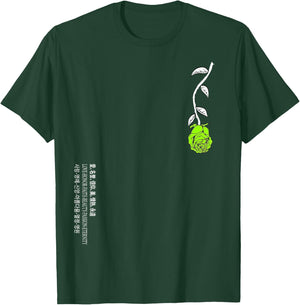 Green Rose Never Lost In Translation Green Graphic T-Shirt - T-Shirt | Forest