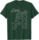 Retro Cojo Johnson Bull Skull Music Country 70s Cowboy Boots T-Shirt - T-Shirt | Forest