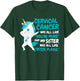My Sister Cervical Cancer Survivor Support Quote Unicorn T-Shirt - T-Shirt | Forest