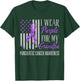 I Wear Purple For My grandpa Pancreatic Cancer Awareness T-Shirt - T-Shirt | Forest