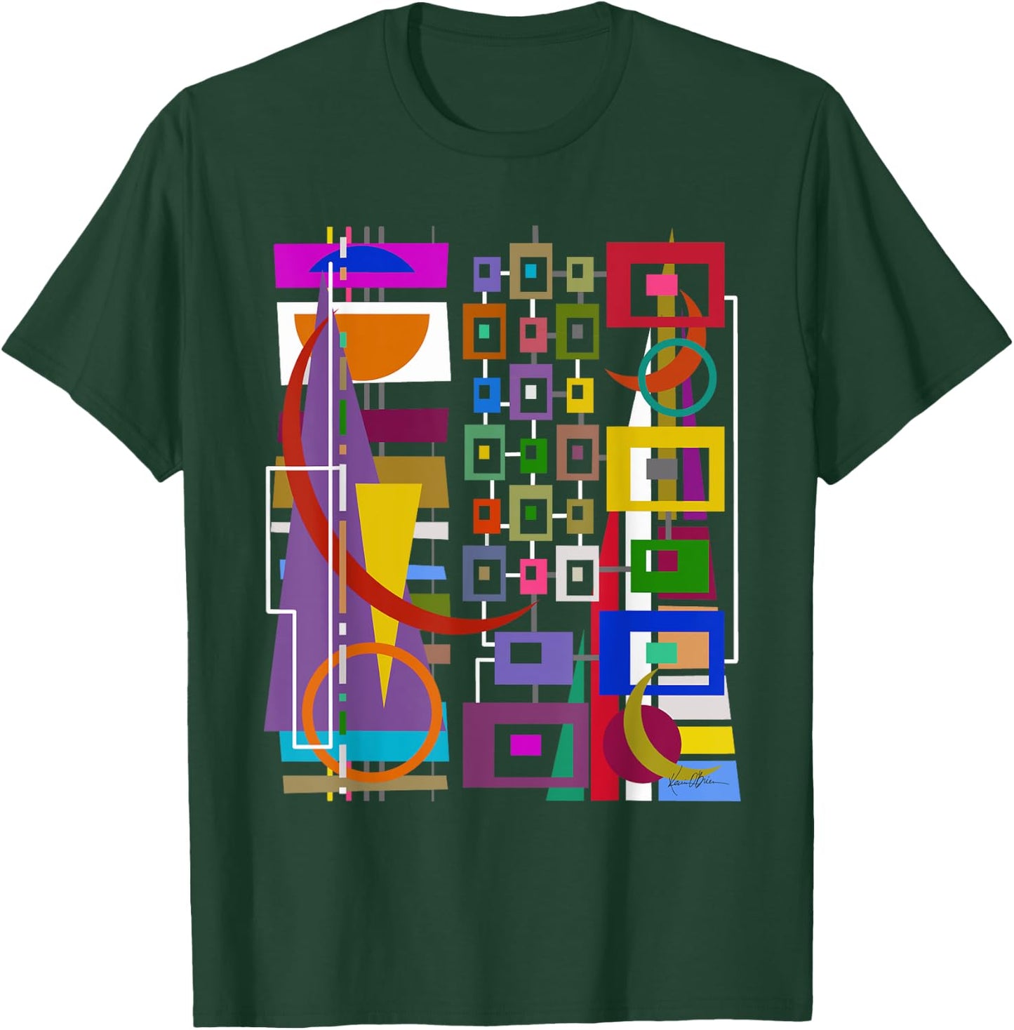 Original Art Gift Abstract Raver Gamer Artist Hipster T-Shirt - T-Shirt | Forest