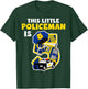 This Little Policeman is 5 Five Years 5th Birthday Party Cop T-Shirt - T-Shirt | Forest