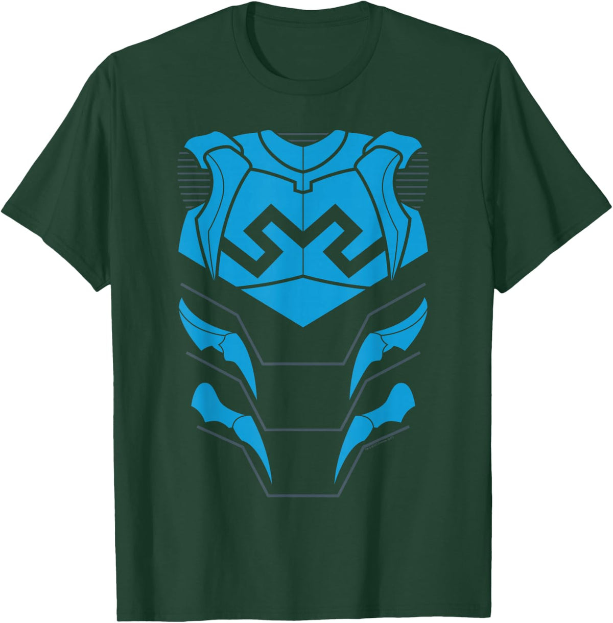 Justice League Blue Beetle Uniform Halloween Costume T-Shirt - T-Shirt | Forest