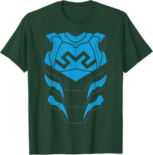 Justice League Blue Beetle Uniform Halloween Costume T-Shirt - T-Shirt | Forest