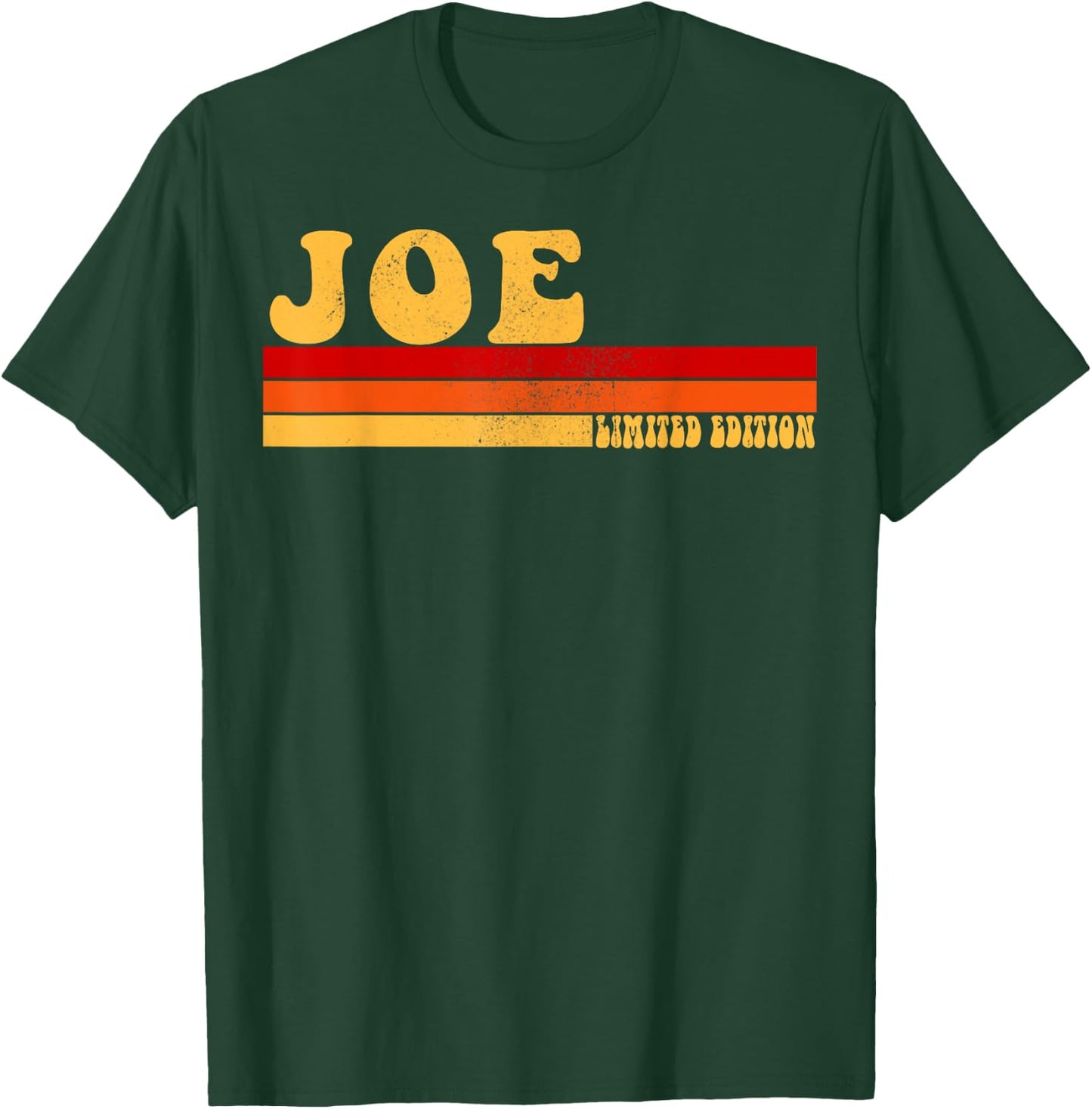 JOE Name Personalized Idea Men Retro Vintage JOE T-Shirt - T-Shirt | Forest