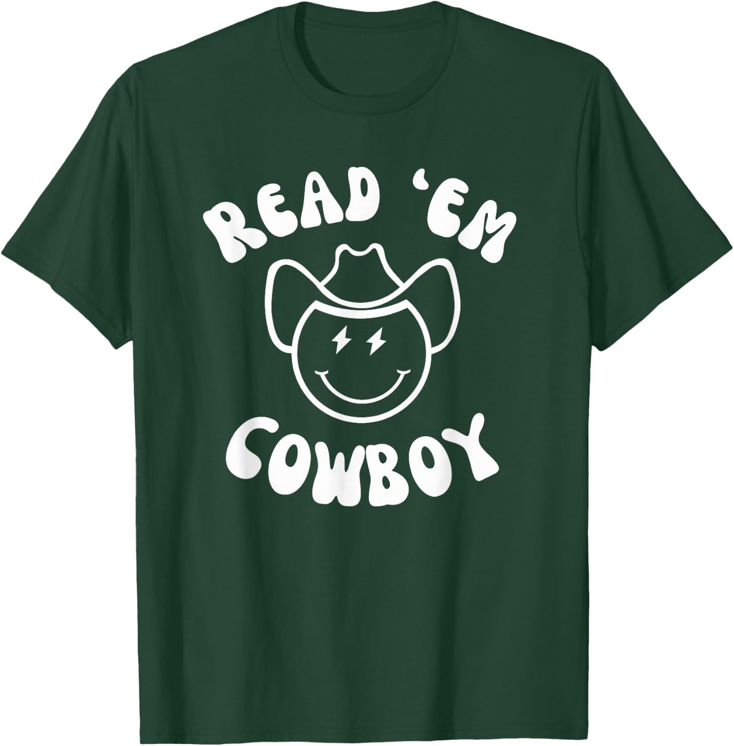 Read 'Em Cowboy Western Book fan funny reader reading humor T-Shirt - T-Shirt | Forest