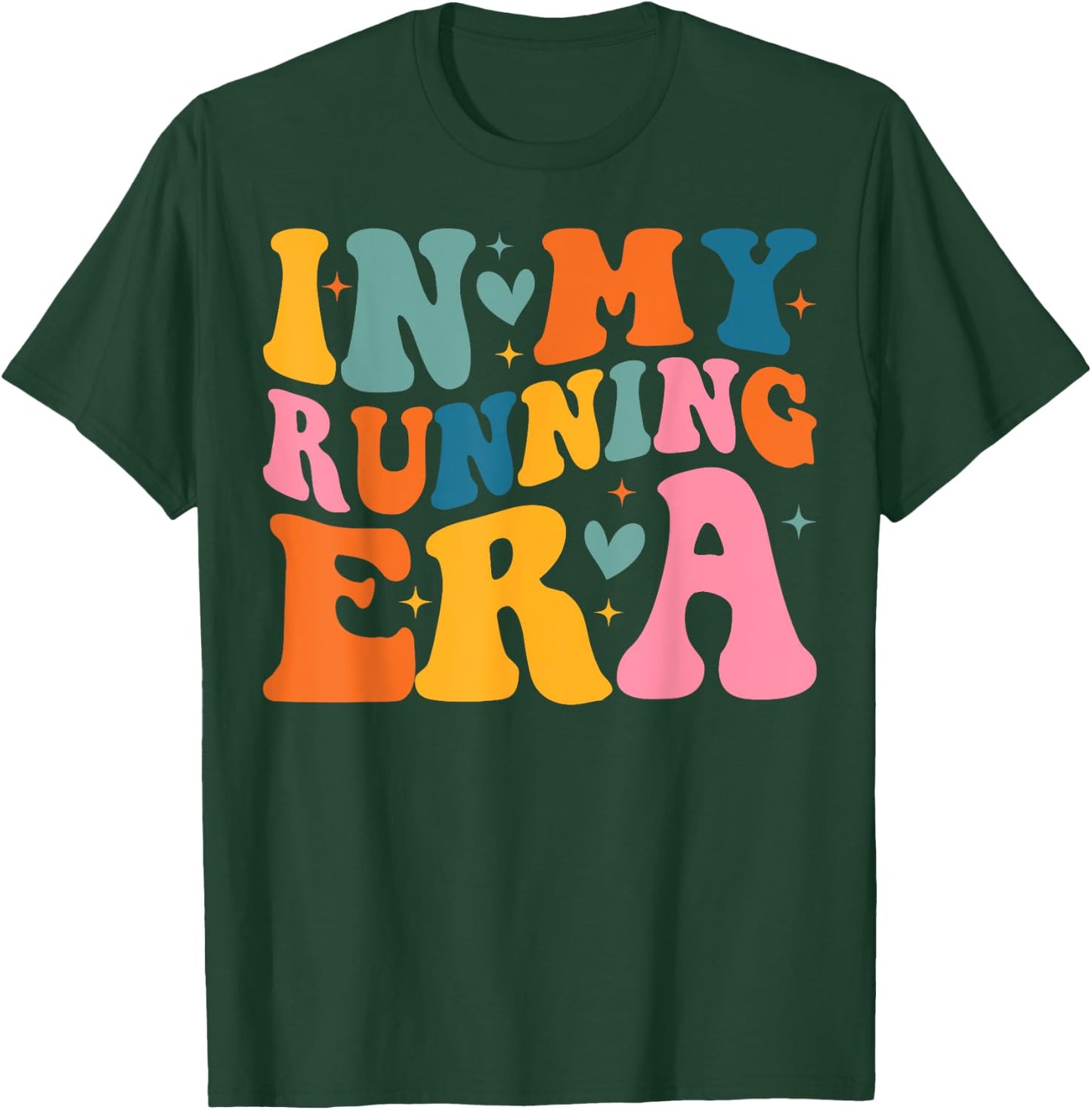 Groovy In My Running Era Runner T-Shirt - T-Shirt | Forest
