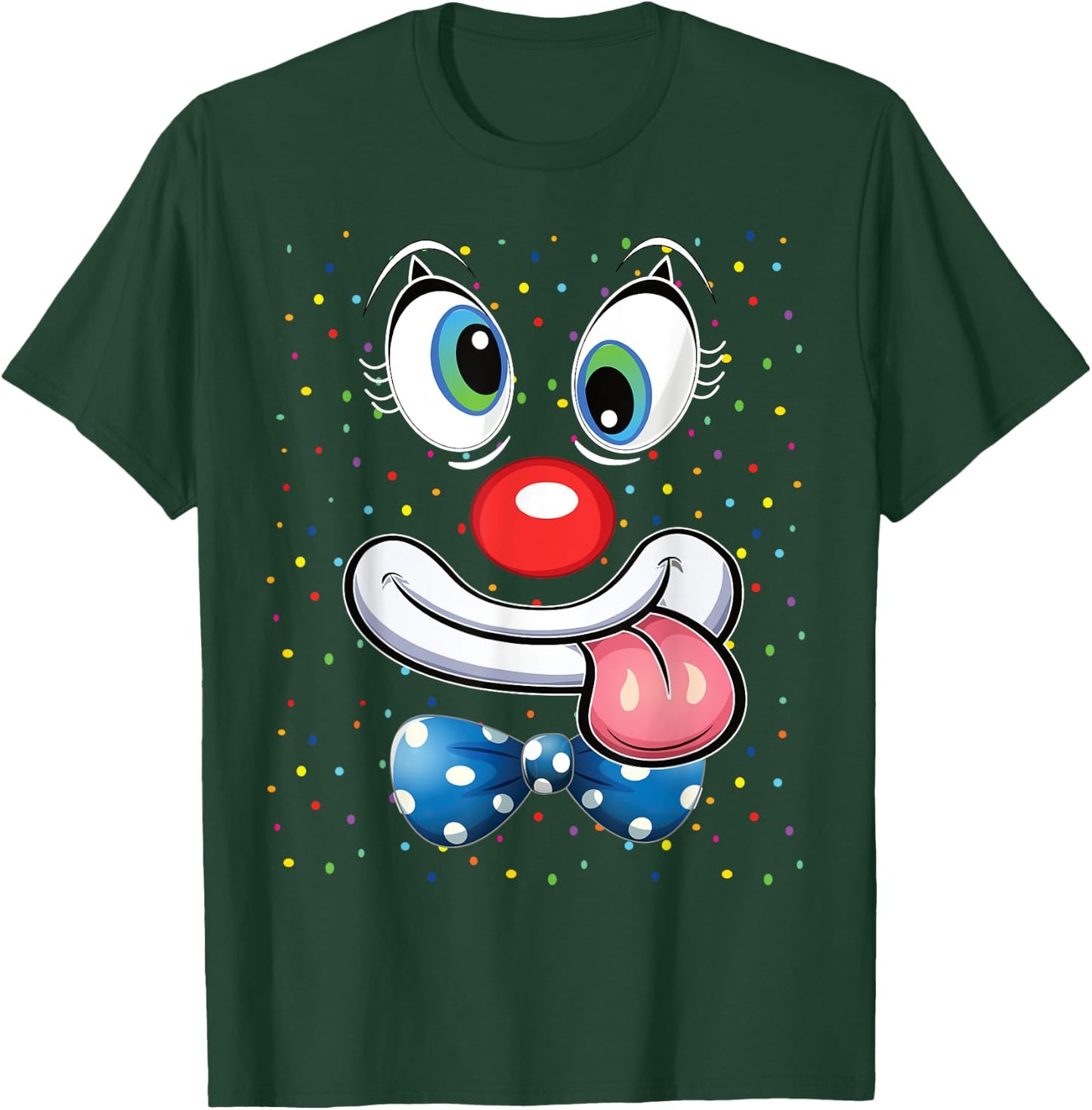 Carnival Clown Face Circus Costume Kids Men Women Carnivals T-Shirt - T-Shirt | Forest