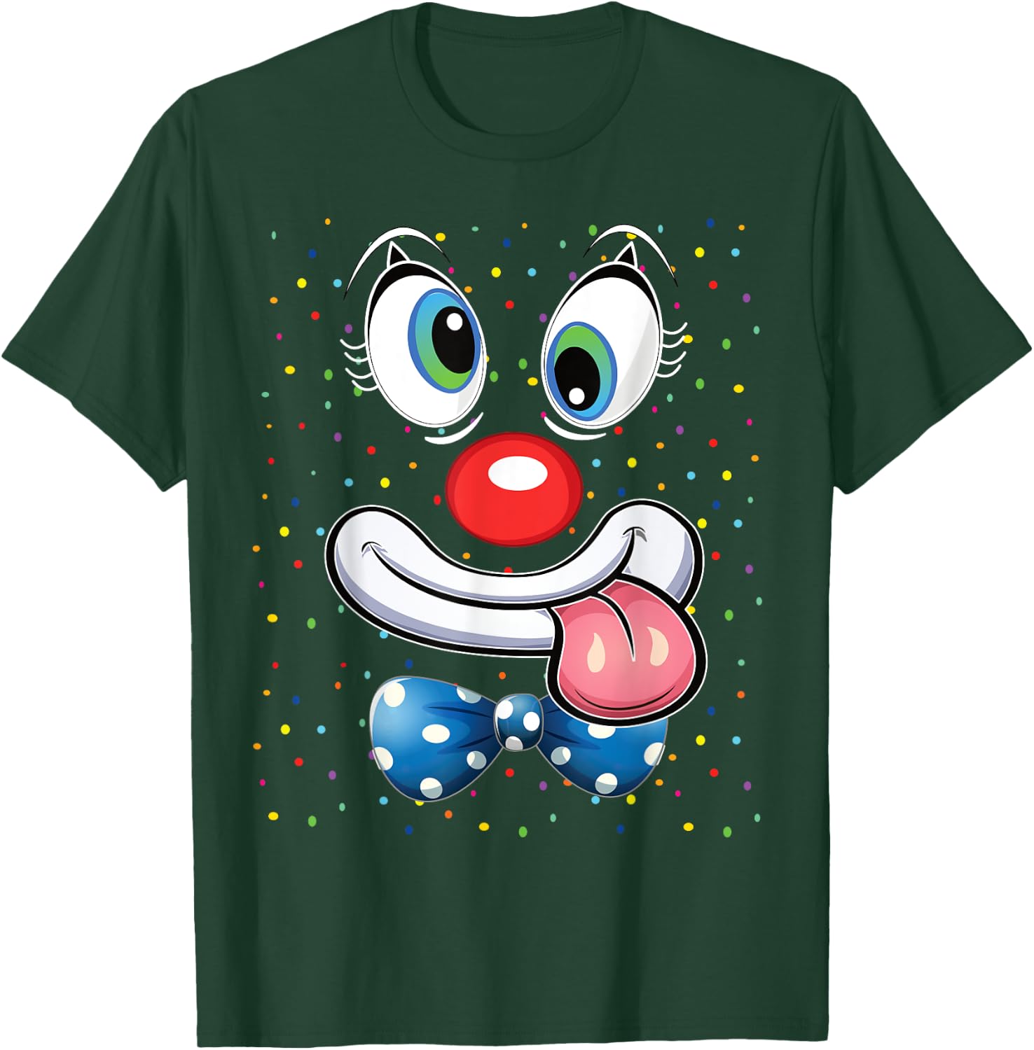 Carnival Clown Face Circus Costume Kids Men Women Carnivals T-Shirt - T-Shirt | Forest
