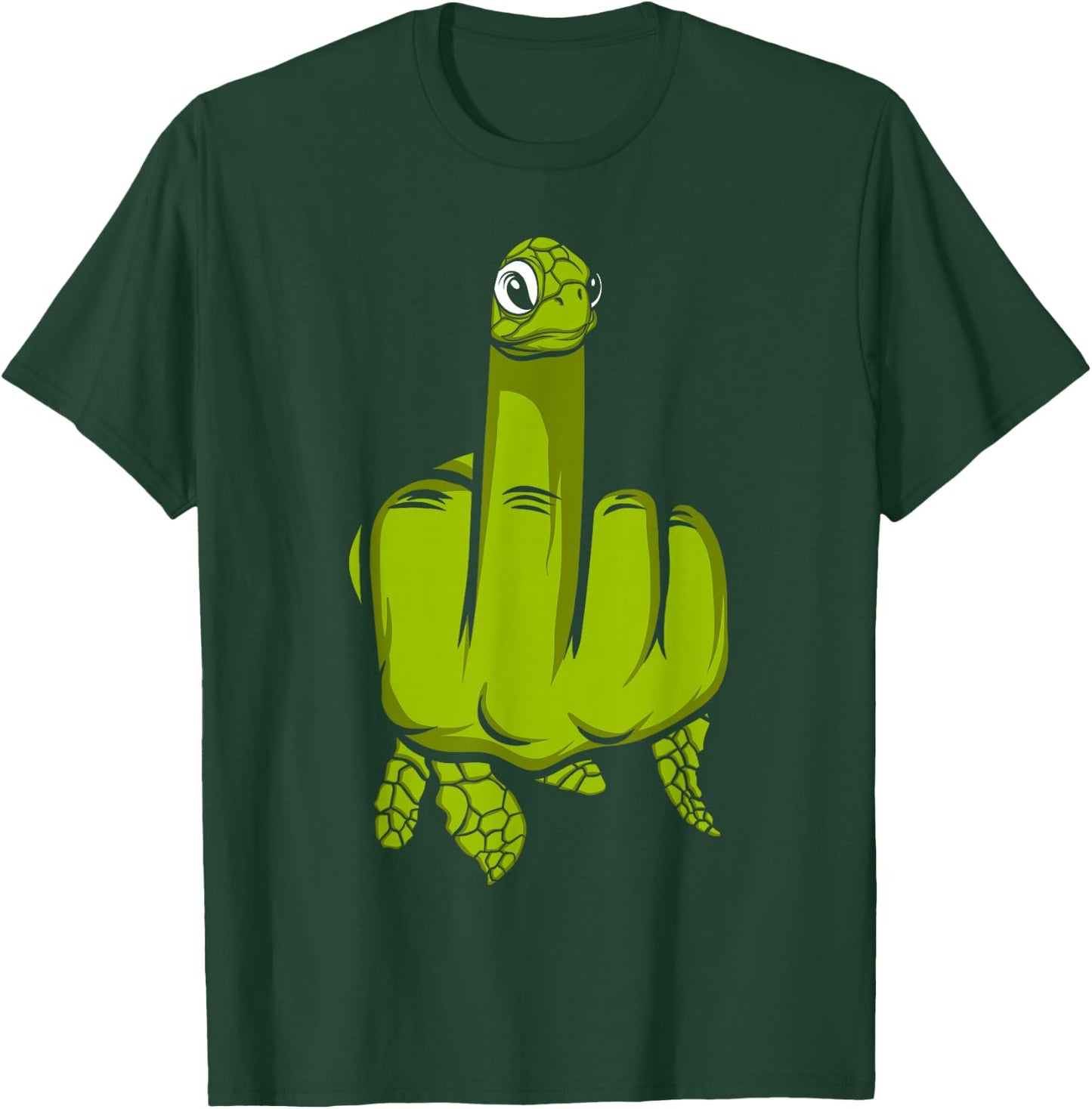 Middle Finger Turtle T-Shirt - T-Shirt | Forest