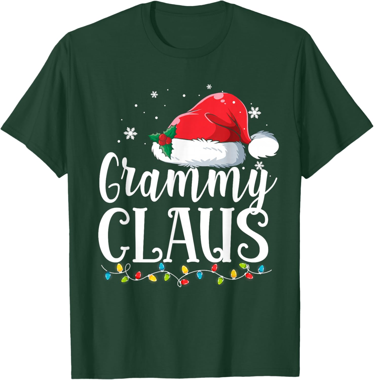 Grammy Claus Christmas Family Matching Pajamas Funny Xmas T-Shirt - T-Shirt | Forest