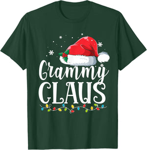 Grammy Claus Christmas Family Matching Pajamas Funny Xmas T-Shirt - T-Shirt | Forest