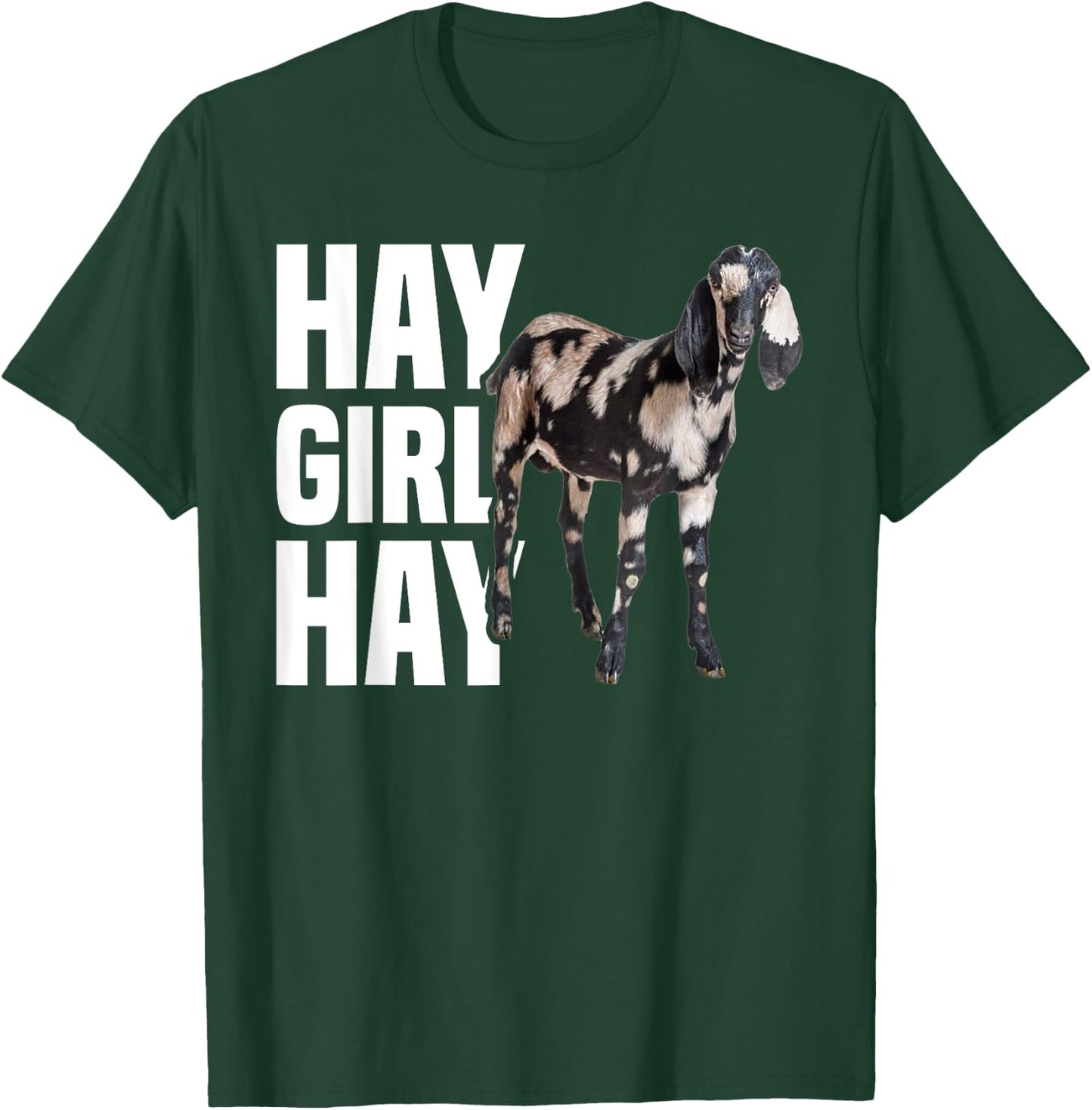 Nubian Goat - Hay Girl Nubian Goat Mom T-Shirt - T-Shirt | Forest