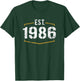 Est 1986 Vintage Style Established 1986 Birthday Design T-Shirt - T-Shirt | Forest