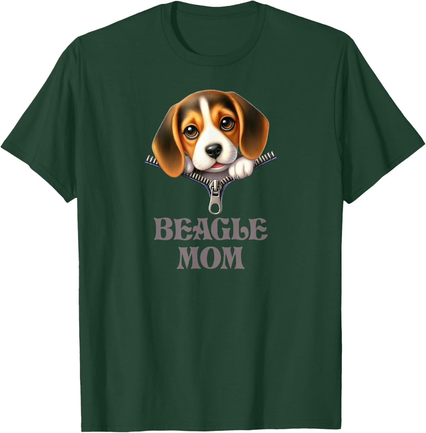 Beagle Mom T-Shirt - T-Shirt | Forest