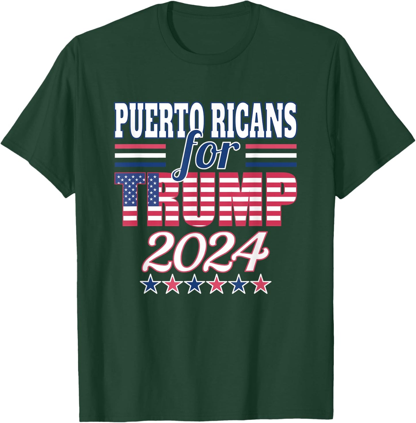 Puerto Ricans For Trump Pro Trump Supporter 2024 Election T-Shirt - T-Shirt | Forest