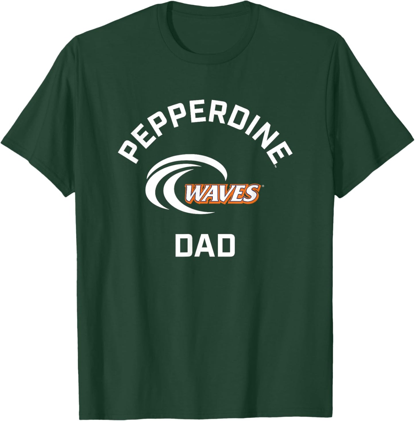 Pepperdine University Waves Arched Dad T-Shirt - T-Shirt | Forest