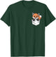 Baby Fox In The Pocket Cute Fox T-Shirt - T-Shirt | Forest