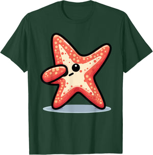 Dabbing Starfish Dab Dance Starfish Lovers T-Shirt - T-Shirt | Forest