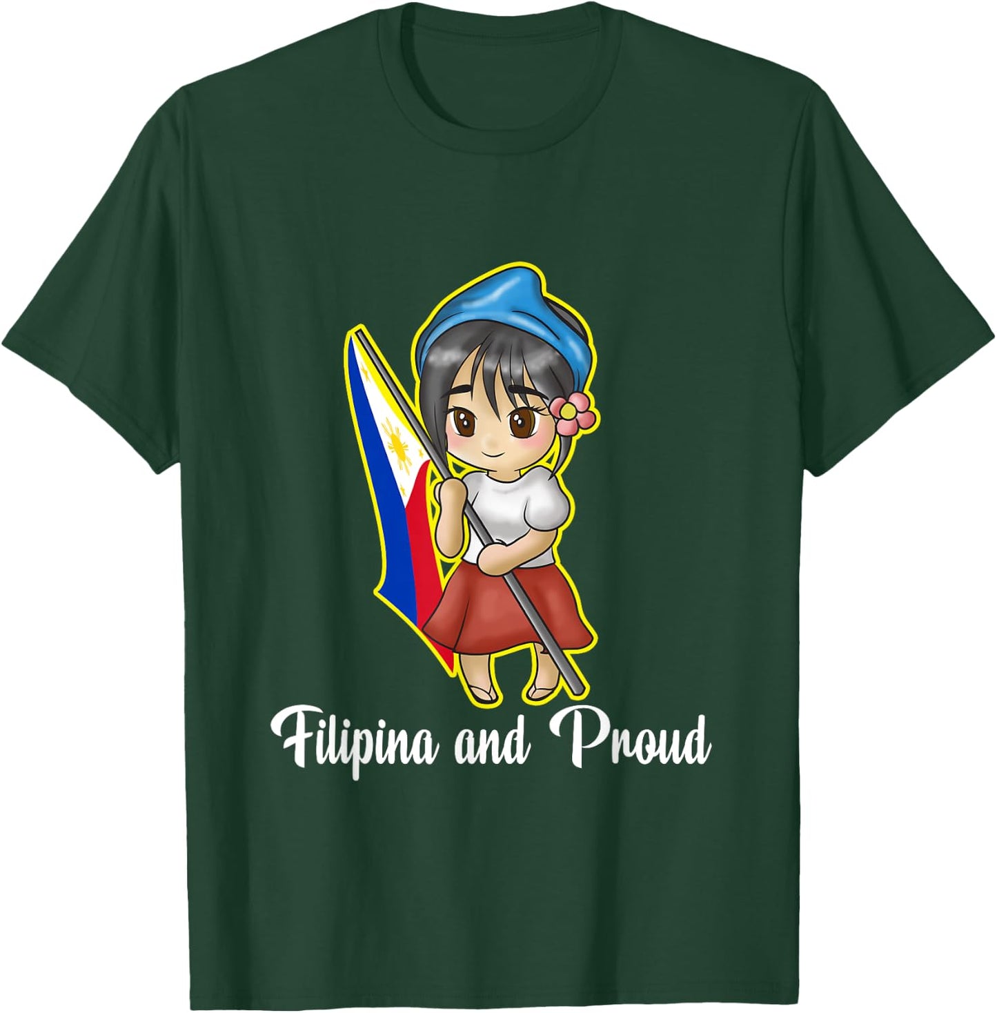 Philippines Pinay Filipina And Proud Filipino Flag Day T-Shirt - T-Shirt | Forest