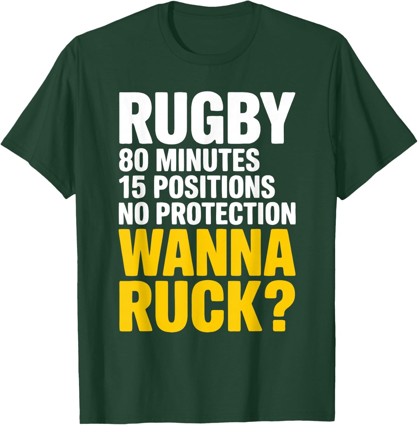 Hilarious Rugby Player Rugby Pun Rugby T-Shirt - T-Shirt | Forest
