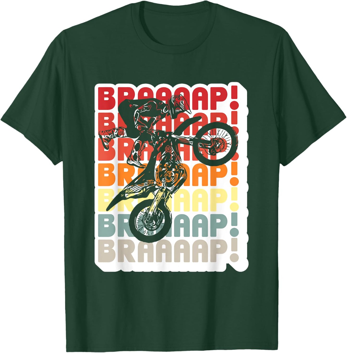 Brraaap Motocross - Dirt Bike T-Shirt - T-Shirt | Forest