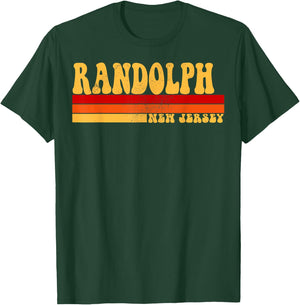 RANDOLPH New Jersey City Vintage Roots Retro Design 70s 80s T-Shirt - T-Shirt | Forest