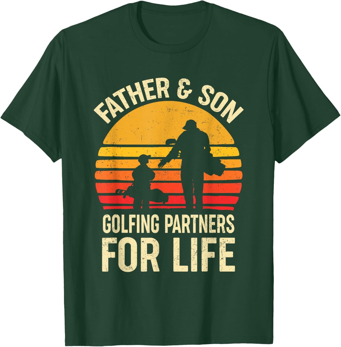 Golf Golfing Father Son Matching Dad T-Shirt - T-Shirt | Forest