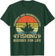 Vintage Grandpa And Granddaughter Fishing Buddies For Life T-Shirt - T-Shirt | Forest