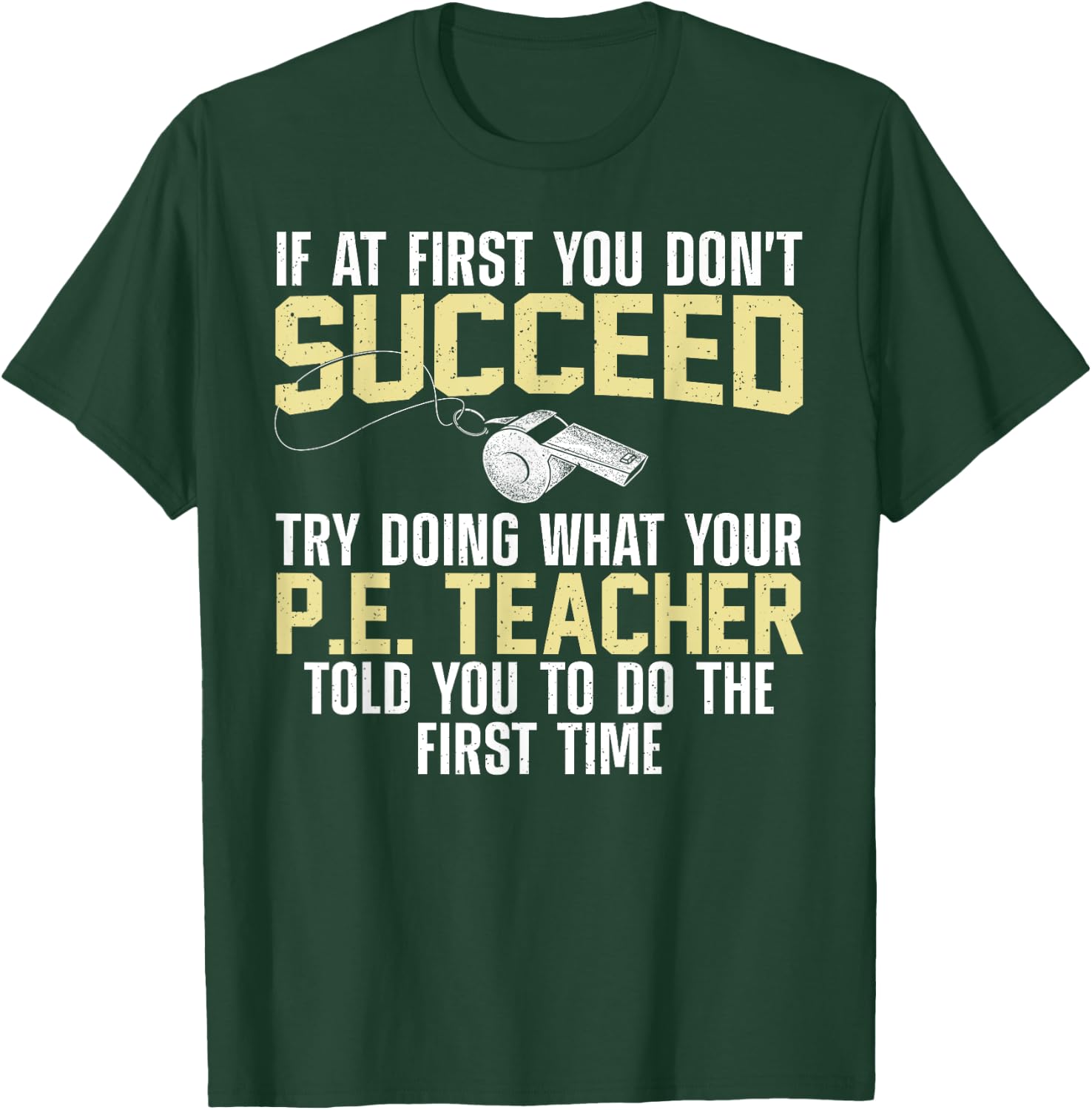 Best PE Teacher Art Women Physical Education Teacher T-Shirt - T-Shirt | Forest