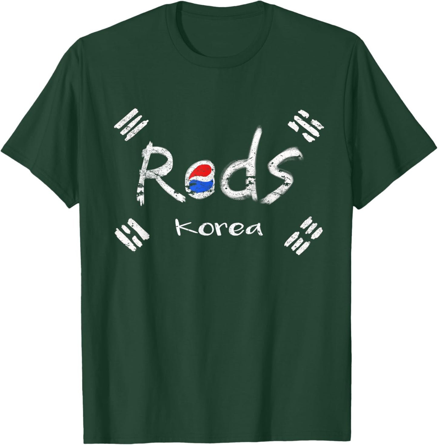 Korean soccer red with korean flag T-Shirt - T-Shirt | Forest
