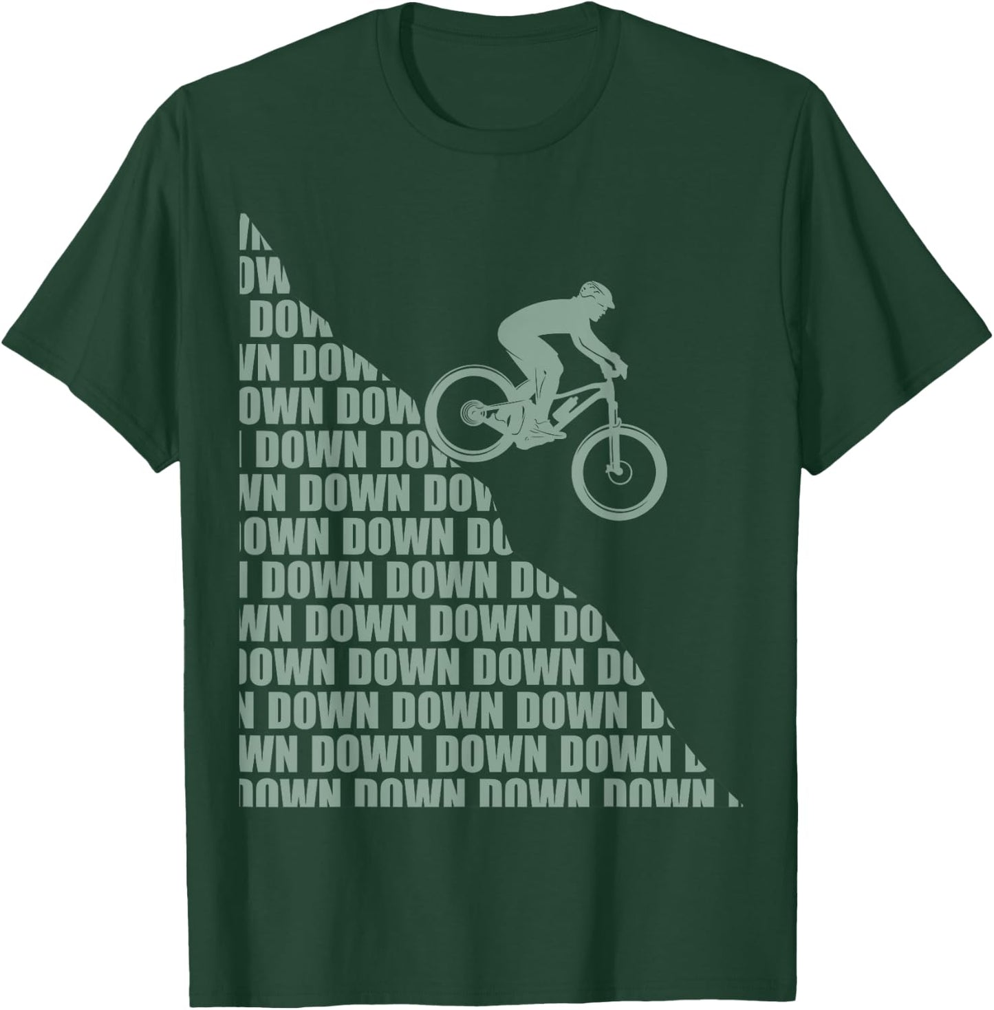 Bicycle Design MTB Mountain Biker and Downhill T-Shirt - T-Shirt | Forest