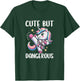 Cute But Dangerous Unicorn Karate Girl Taekwondo T-Shirt - T-Shirt | Forest