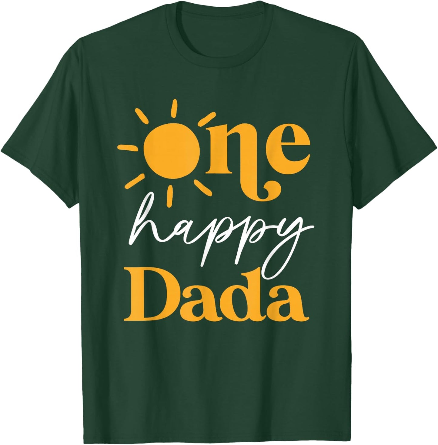 One Happy Dada of The Birthday First Trip Around the Sun T-Shirt - T-Shirt | Forest