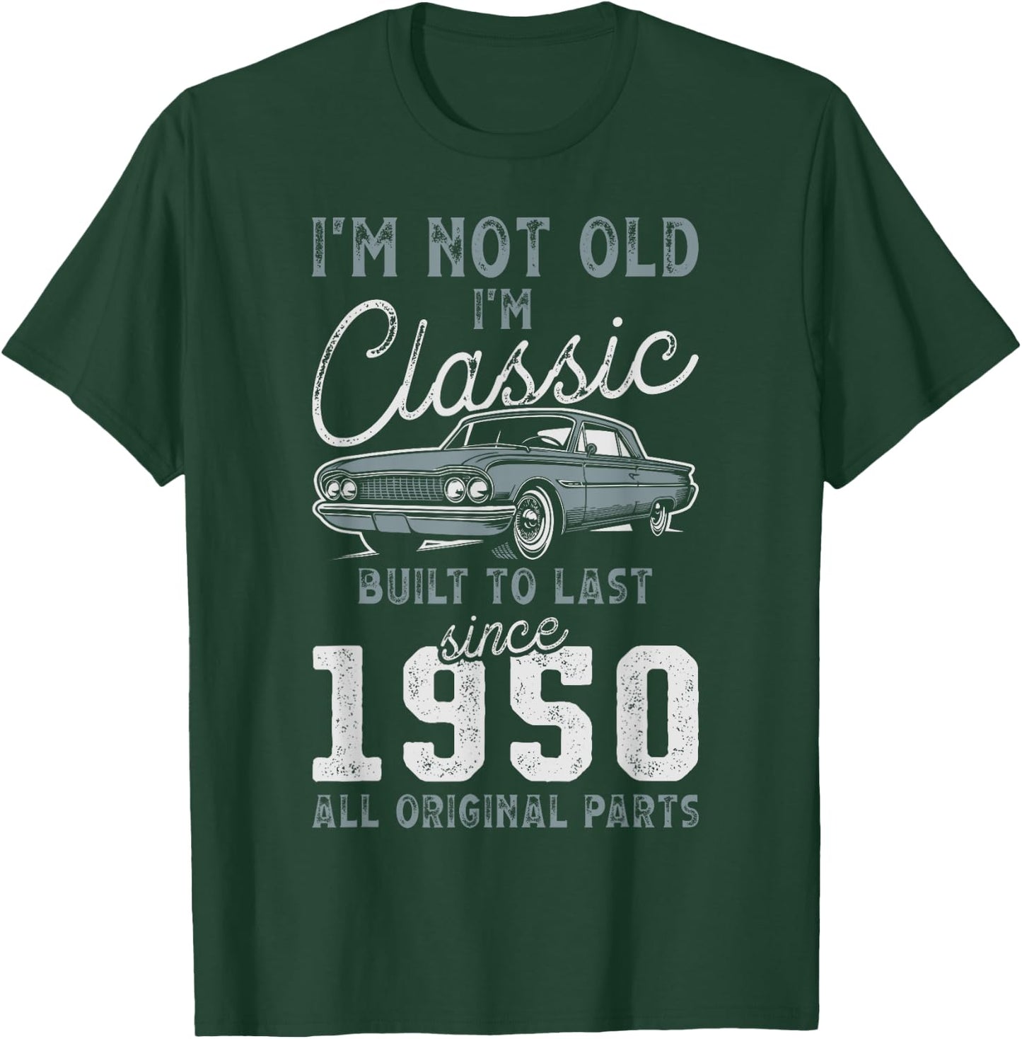 1950 Classic Car 75th Birthday T-Shirt - T-Shirt | Forest