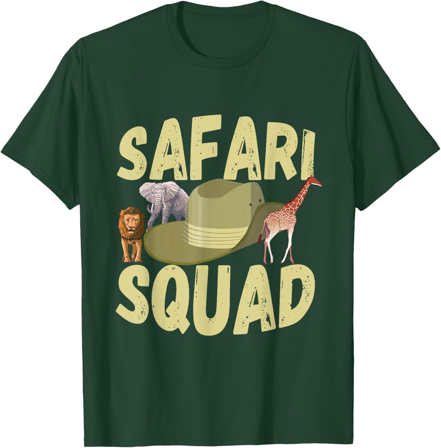 Safari Tour Guide Safari Squad Wildlife Safari Animals Zoo T-Shirt - T-Shirt | Forest