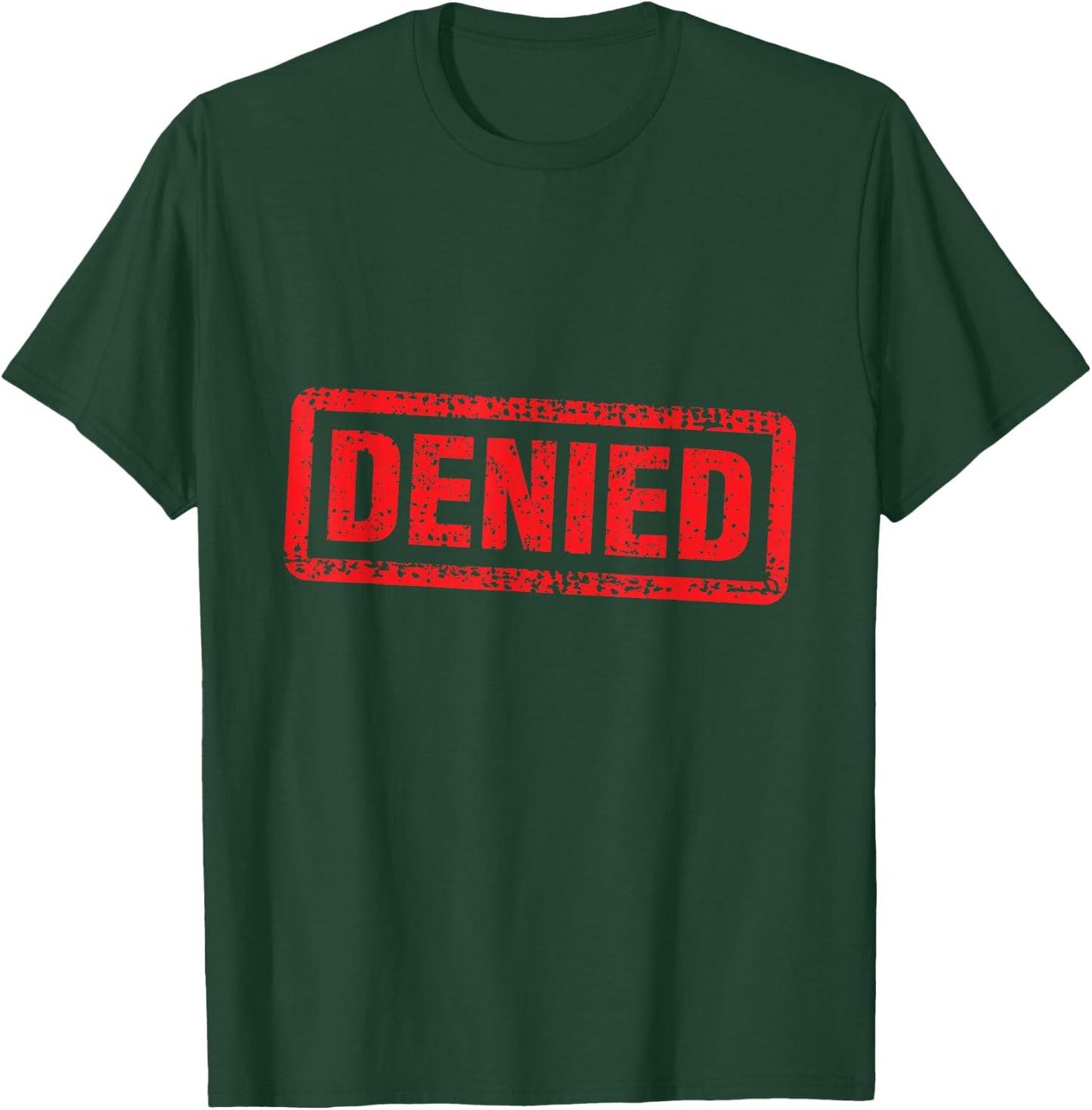 Denied Grunge Distressed Stamp T-Shirt - T-Shirt | Forest