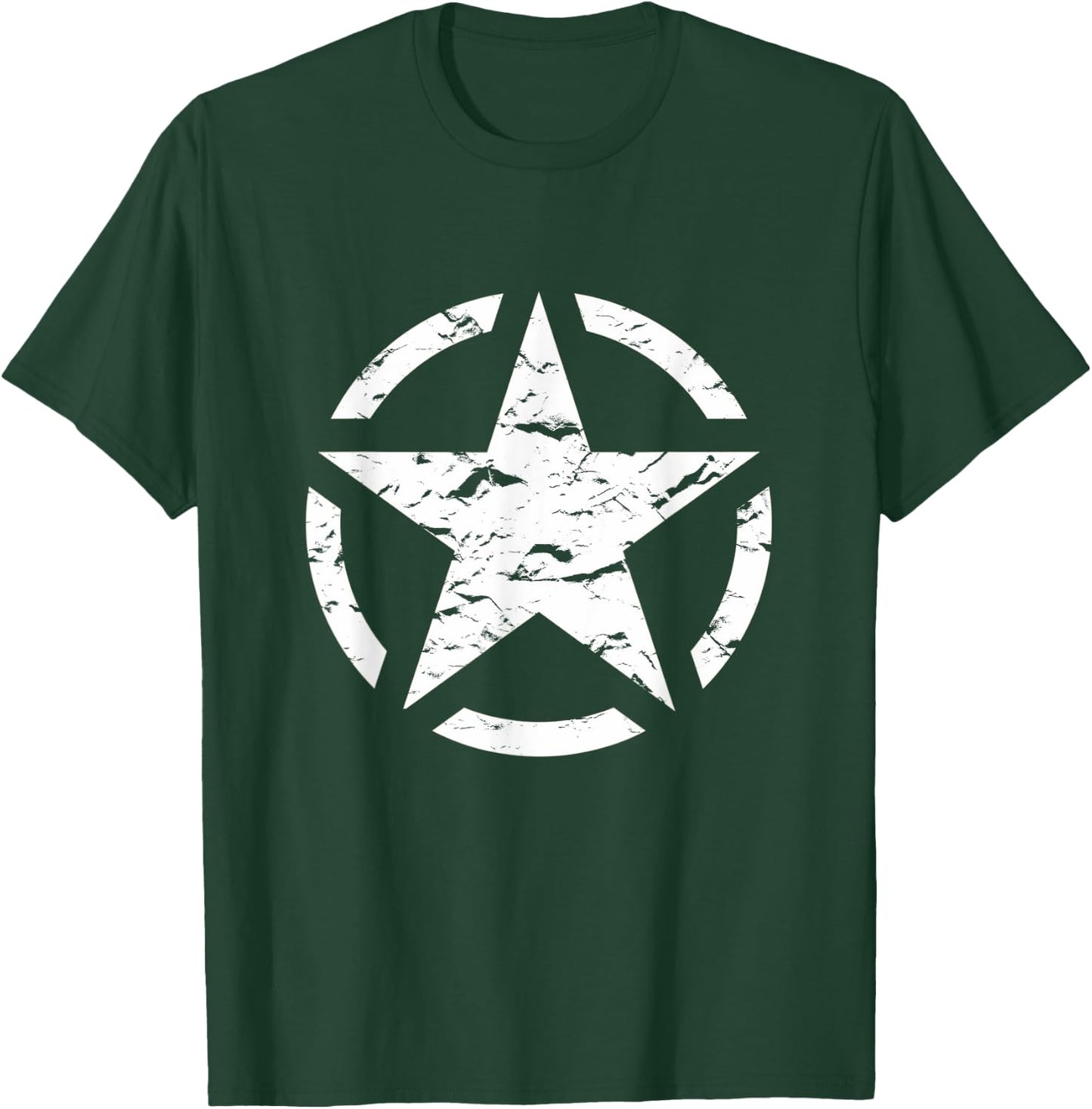 US Vintage Army Star T-Shirt - T-Shirt | Forest
